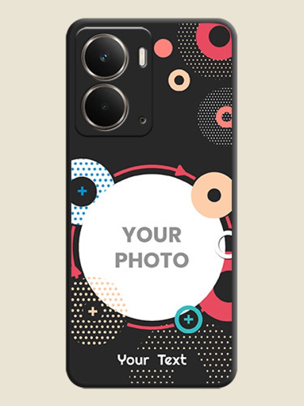 Custom Multicoloured Round Image On Space Black Custom Soft Matte Mobile Back Cover - Realme P3 5G - alternate view
