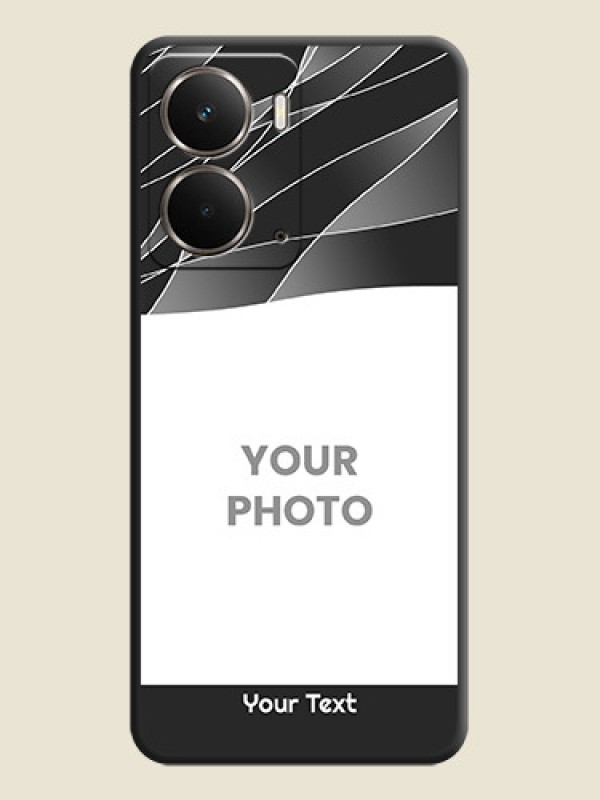 Custom Mixed Wave Lines on Photo On Space Black Custom Soft Matte Mobile Back Cover - Realme P3 5G - alternate view