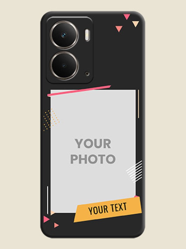 Custom Photo Frame with Triangle Small Dots on Photo On Space Black Custom Soft Matte Mobile Back Cover - Realme P3 5G - alternate view