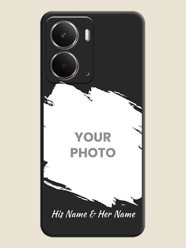 Custom Grunge Brush Strokes on Photo On Space Black Custom Soft Matte Mobile Back Cover - Realme P3 5G - alternate view