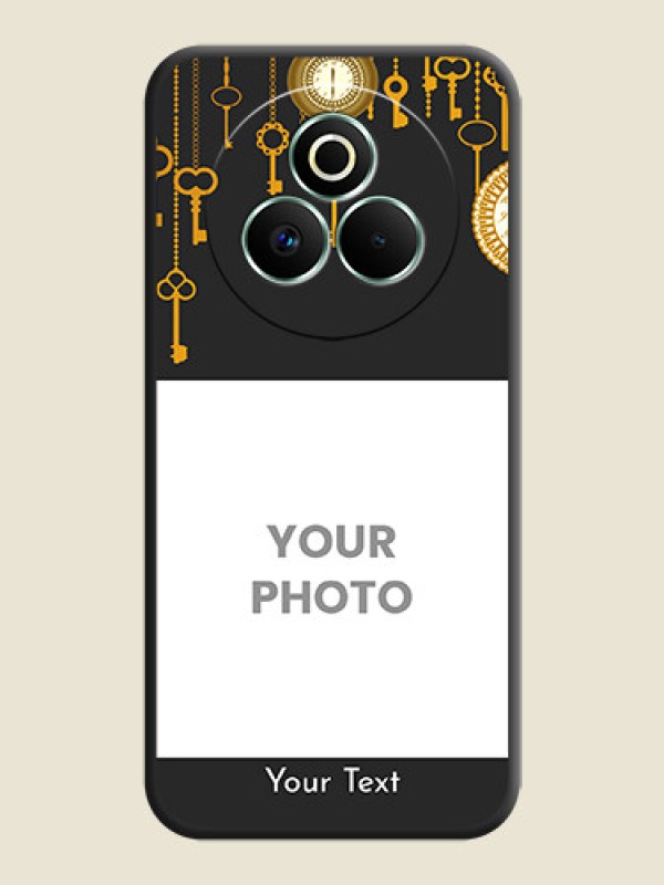 Custom Decorative Design with Text On Space Black Custom Soft Matte Mobile Back Cover - Realme P3 Pro 5G - alternate view