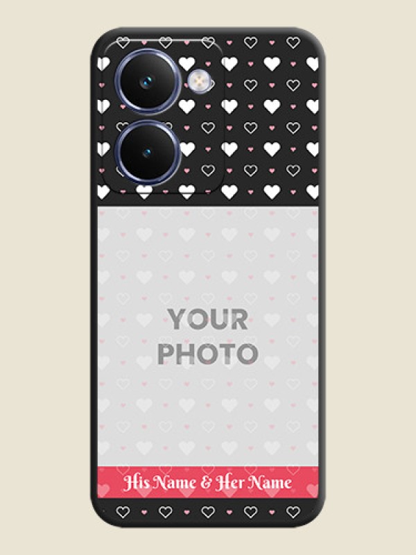 Custom White Color Love Symbols with Text Design on Photo On Space Black Custom Soft Matte Mobile Back Cover - Realme P3 Ultra 5G - alternate view