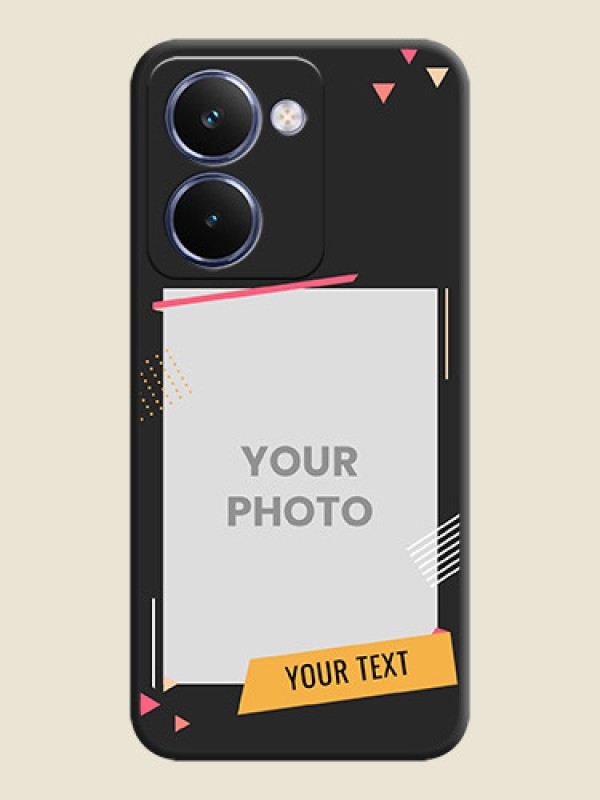 Custom Photo Frame with Triangle Small Dots on Photo On Space Black Custom Soft Matte Mobile Back Cover - Realme P3 Ultra 5G - alternate view