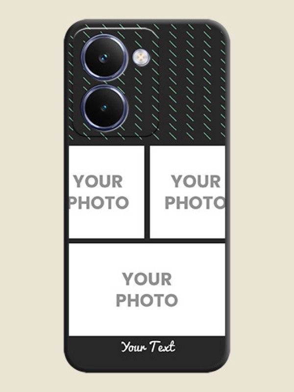 Custom Cross Dotted Pattern with 2 Image Holder On Space Black Custom Soft Matte Mobile Back Cover - Realme P3 Ultra 5G - alternate view