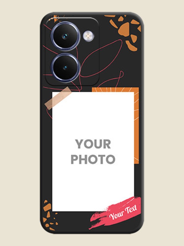 Custom Orange Photo Frame On Space Black Custom Soft Matte Mobile Back Cover - Realme P3 Ultra 5G - alternate view