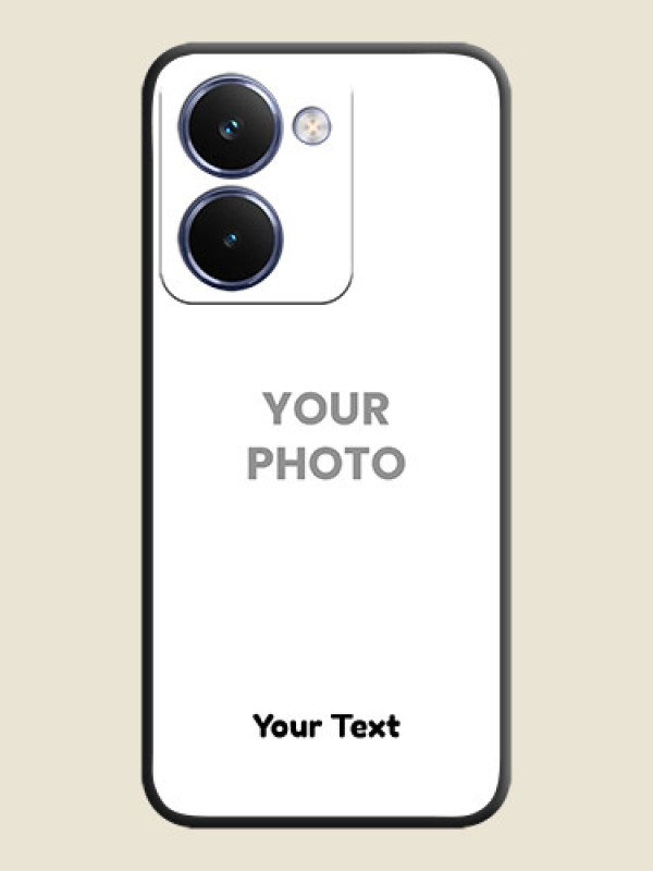 Custom Full Single Pic Upload With Text On Space Black Custom Soft Matte Mobile Back Cover - Realme P3 Ultra 5G - alternate view