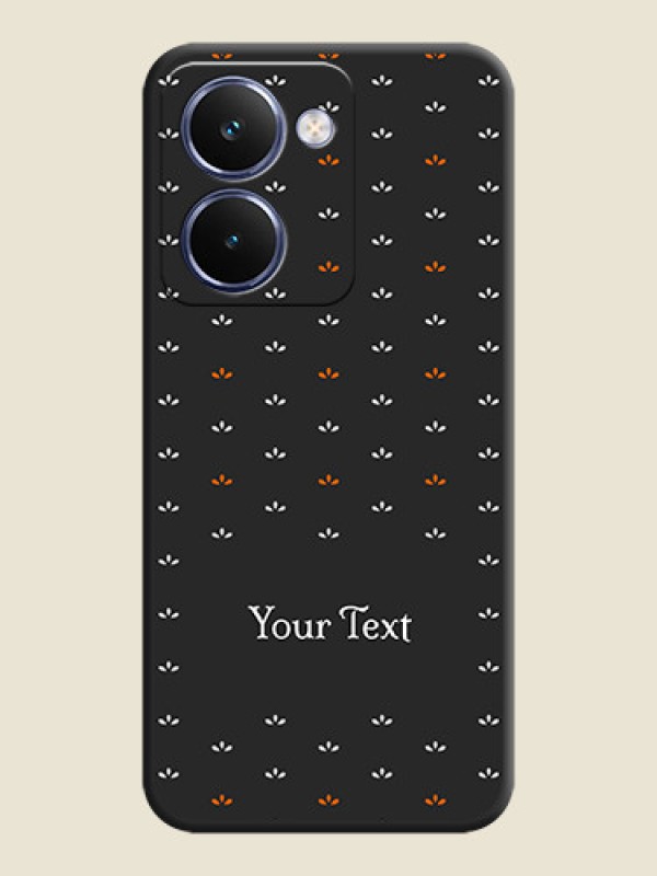 Custom Simple Pattern With Custom Text On Space Black Custom Soft Matte Mobile Back Cover - Realme P3 Ultra 5G - alternate view