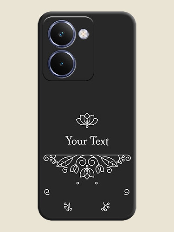 Custom Lotus Garden Custom Text On Space Black Custom Soft Matte Mobile Back Cover - Realme P3 Ultra 5G - alternate view
