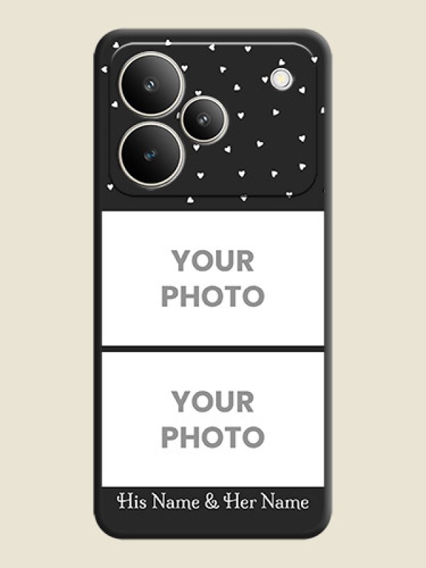 Custom Miniature Love Symbols with Name On Space Black Custom Soft Matte Mobile Back Cover - Realme P4 5G - alternate view