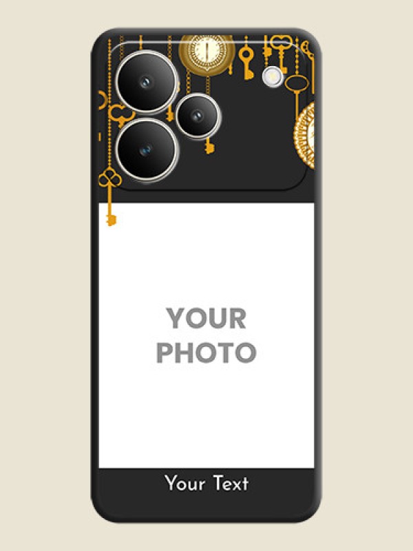 Custom Decorative Design with Text On Space Black Custom Soft Matte Mobile Back Cover - Realme P4 5G - alternate view