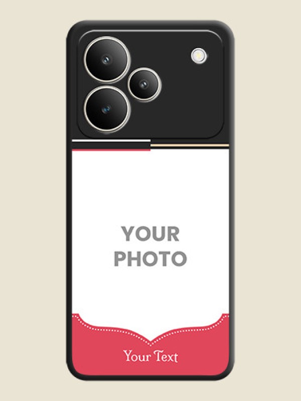 Custom Classic Plain Design with Name On Space Black Custom Soft Matte Mobile Back Cover - Realme P4 5G - alternate view