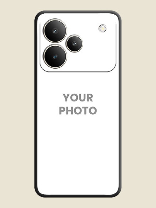 Custom Full Single Pic Upload On Space Black Custom Soft Matte Mobile Back Cover - Realme P4 5G - alternate view