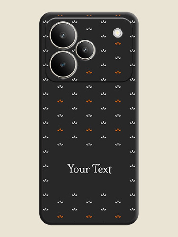 Custom Simple Pattern With Custom Text On Space Black Custom Soft Matte Mobile Back Cover - Realme P4 5G - alternate view