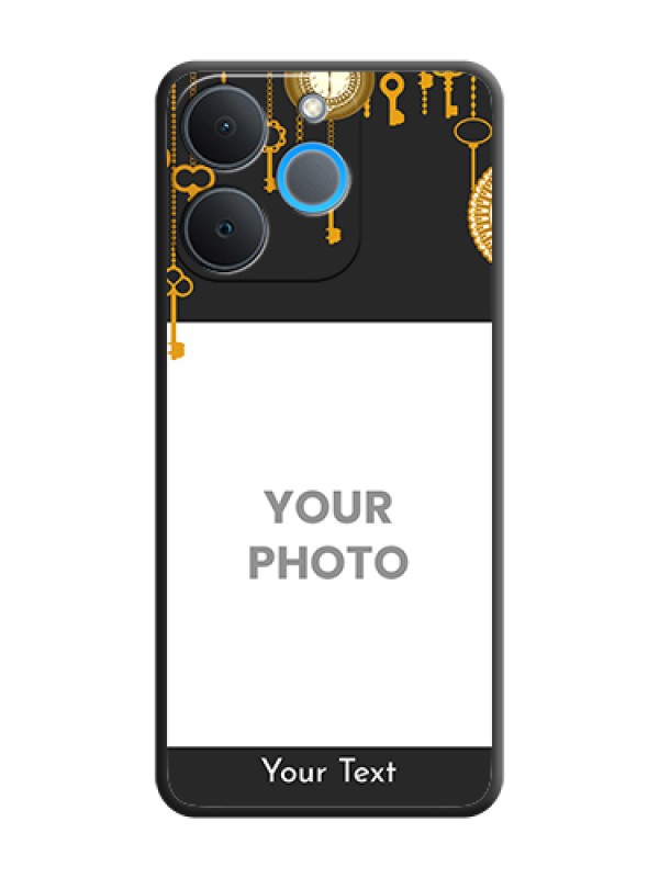 Custom Decorative Design with Text On Space Black Custom Soft Matte Mobile Back Cover - Realme P4 Lite 4G - alternate view