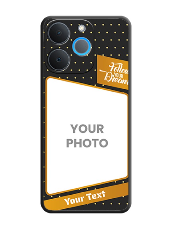 Custom Follow Your Dreams with White Dots On Space Black Custom Soft Matte Mobile Back Cover - Realme P4 Lite 4G - alternate view