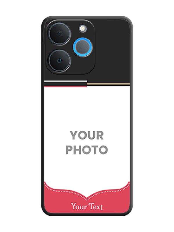 Custom Classic Plain Design with Name On Space Black Custom Soft Matte Mobile Back Cover - Realme P4 Lite 4G - alternate view