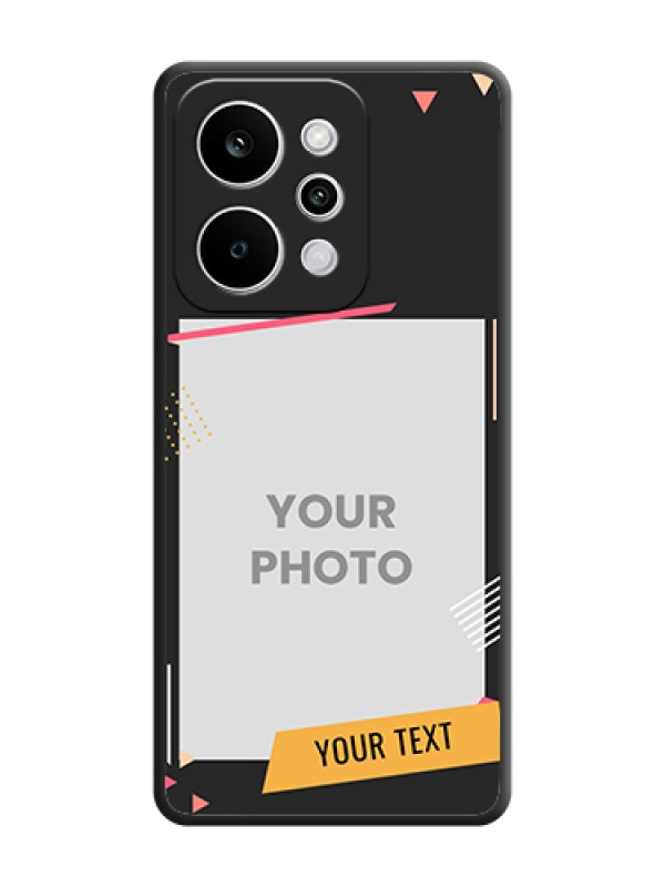 Custom Photo Frame with Triangle Small Dots on Photo On Space Black Custom Soft Matte Mobile Back Cover - Realme P4 Power 5G - alternate view