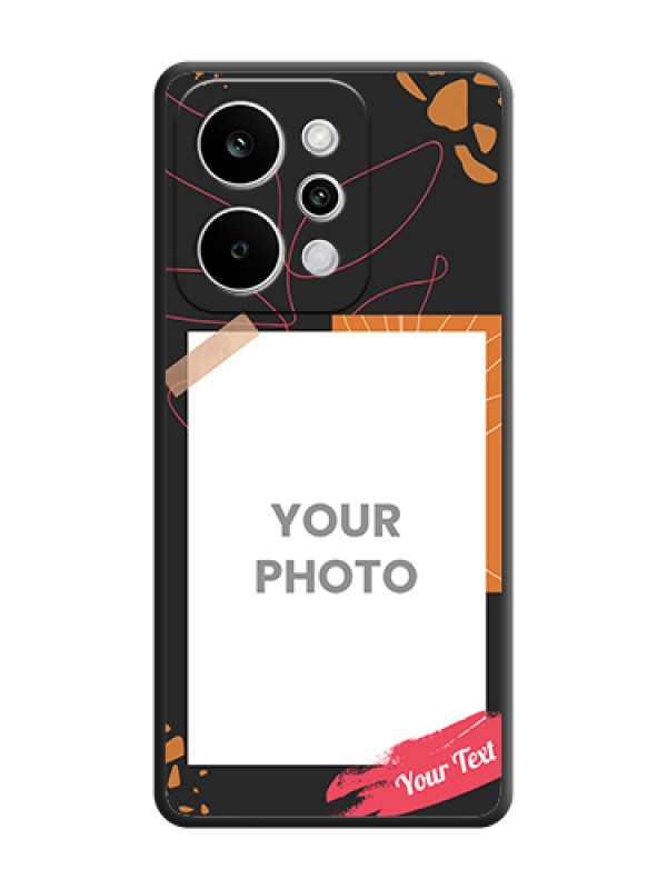 Custom Orange Photo Frame On Space Black Custom Soft Matte Mobile Back Cover - Realme P4 Power 5G - alternate view