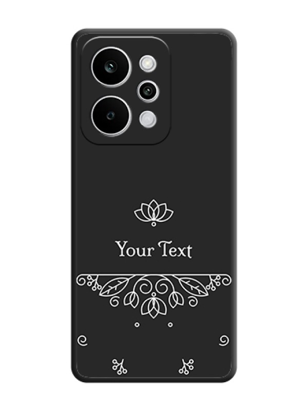 Custom Lotus Garden Custom Text On Space Black Custom Soft Matte Mobile Back Cover - Realme P4 Power 5G - alternate view
