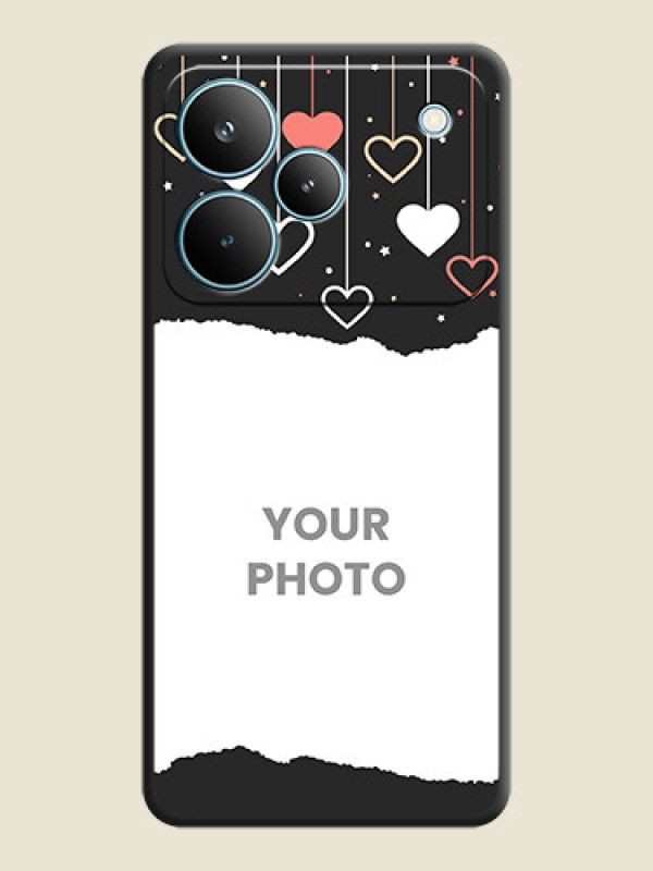 Custom Love Hangings with Splash Wave Picture On Space Black Custom Soft Matte Mobile Back Cover - Realme P4 Pro 5G - alternate view