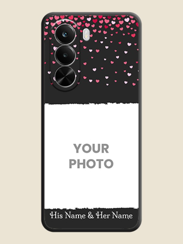 Custom Fall in Love with Your Partner on Photo On Space Black Custom Soft Matte Mobile Back Cover - Realme P4X 5G - alternate view