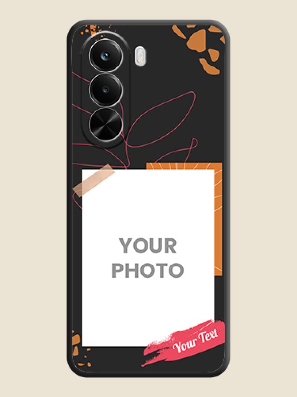 Custom Orange Photo Frame On Space Black Custom Soft Matte Mobile Back Cover - Realme P4X 5G - alternate view