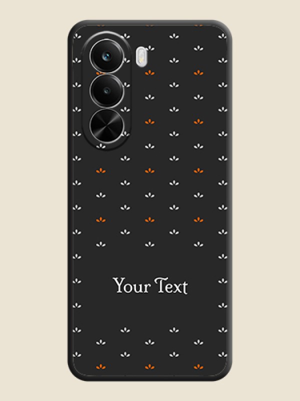 Custom Simple Pattern With Custom Text On Space Black Custom Soft Matte Mobile Back Cover - Realme P4X 5G - alternate view