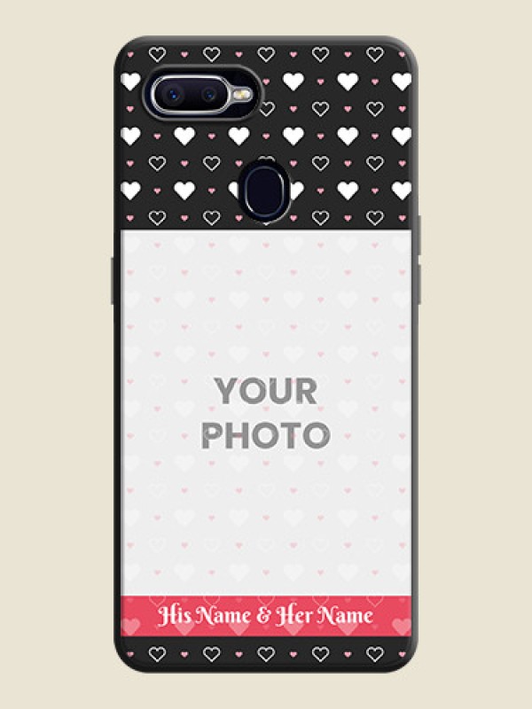 Custom White Color Love Symbols with Text Design - Photo on Space Black Soft Matte Phone Cover - Realme U1 - alternate view