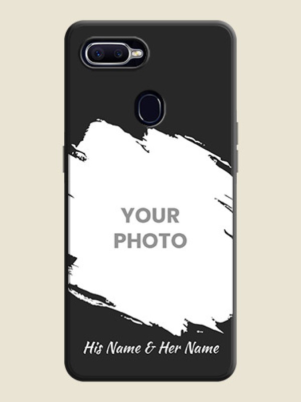 Custom Grunge Brush Strokes - Photo on Space Black Soft Matte Back Cover - Realme U1 - alternate view