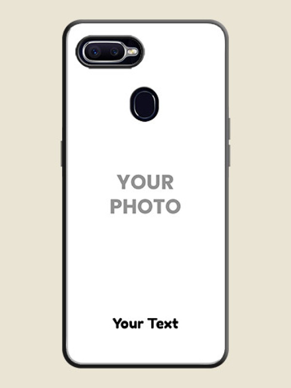 Custom Full Single Pic Upload With Text On Space Black Personalized Soft Matte Phone Covers -Realme U1 - alternate view