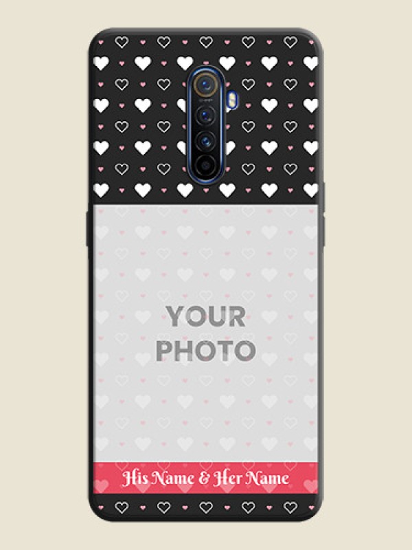 Custom White Color Love Symbols with Text Design - Photo on Space Black Soft Matte Phone Cover - Realme X2 Pro - alternate view
