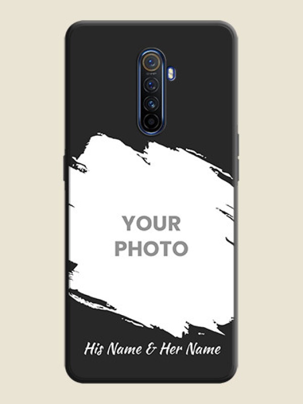 Custom Grunge Brush Strokes - Photo on Space Black Soft Matte Back Cover - Realme X2 Pro - alternate view
