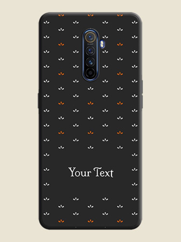 Custom Simple Pattern With Custom Text On Space Black Personalized Soft Matte Phone Covers -Realme X2 Pro - alternate view