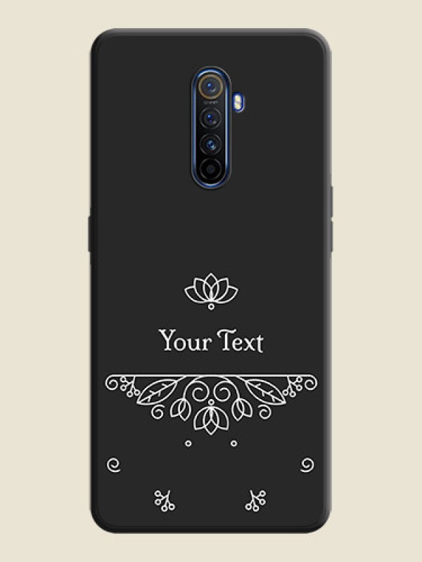 Custom Lotus Garden Custom Text On Space Black Personalized Soft Matte Phone Covers -Realme X2 Pro - alternate view
