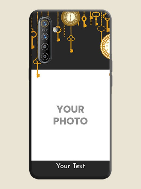 Custom Decorative Design with Text on Space Black Custom Soft Matte Back Cover - Realme X2 - alternate view