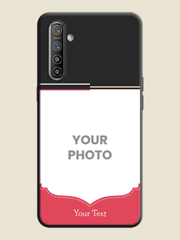 Custom Classic Plain Design with Name - Photo on Space Black Soft Matte Phone Cover - Realme X2 - alternate view