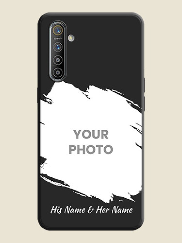 Custom Grunge Brush Strokes - Photo on Space Black Soft Matte Back Cover - Realme X2 - alternate view