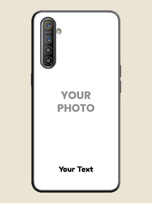 Custom Full Single Pic Upload With Text On Space Black Personalized Soft Matte Phone Covers -Realme X2 - alternate view