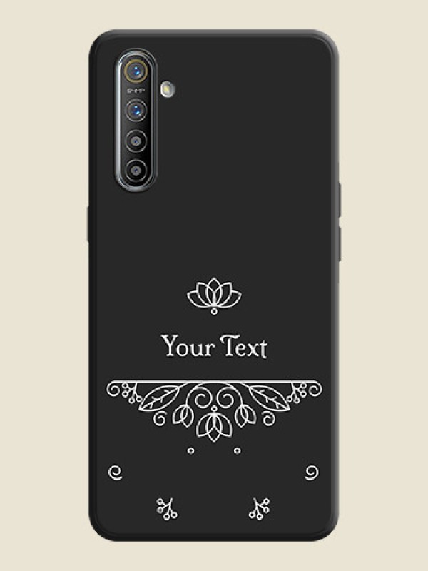 Custom Lotus Garden Custom Text On Space Black Personalized Soft Matte Phone Covers -Realme X2 - alternate view