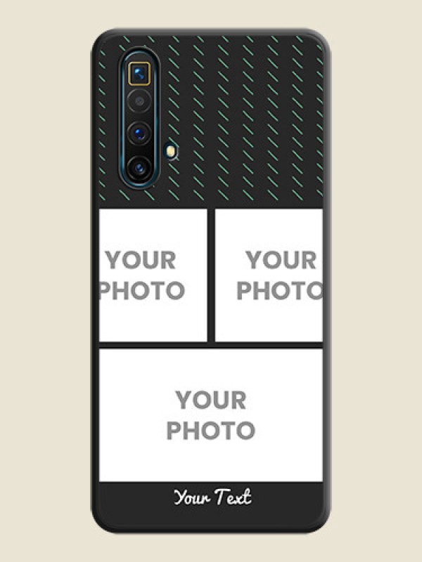Custom Cross Dotted Pattern with 2 Image Holder  on Personalised Space Black Soft Matte Cases - Realme X3 SuperZoom - alternate view