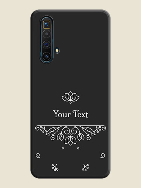 Custom Lotus Garden Custom Text On Space Black Personalized Soft Matte Phone Covers -Realme X3 Super Zoom - alternate view