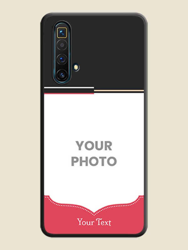 Custom Classic Plain Design with Name on Photo on Space Black Soft Matte Phone Cover - Realme X3 - alternate view