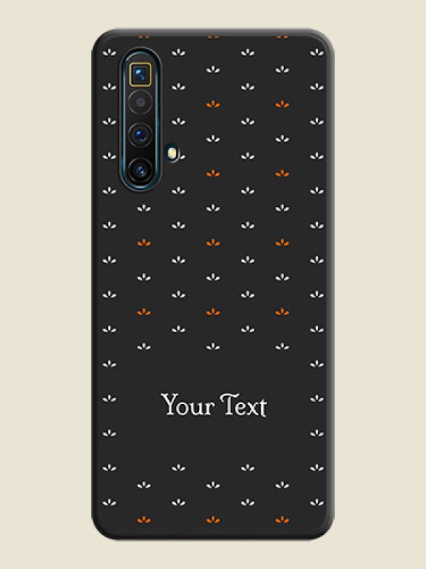 Custom Simple Pattern With Custom Text On Space Black Personalized Soft Matte Phone Covers -Realme X3 - alternate view