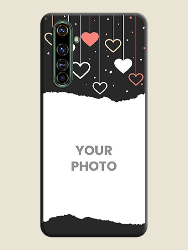 Custom Love Hangings with Splash Wave Picture on Space Black Custom Soft Matte Phone Back Cover - Realme X50 Pro 5G - alternate view
