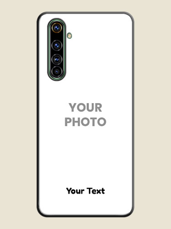 Custom Full Single Pic Upload With Text On Space Black Personalized Soft Matte Phone Covers -Realme X50 Pro 5G - alternate view