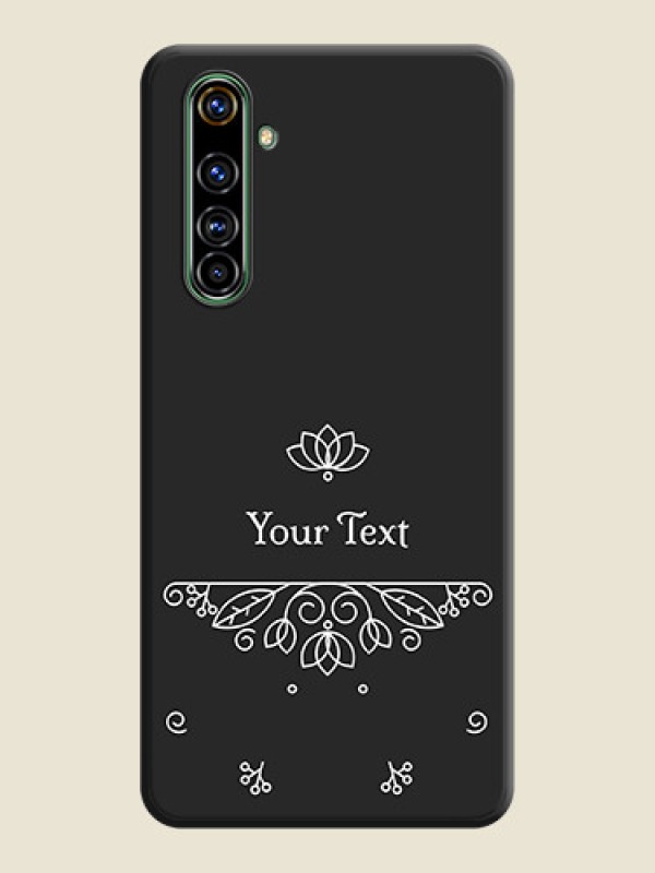 Custom Lotus Garden Custom Text On Space Black Personalized Soft Matte Phone Covers -Realme X50 Pro 5G - alternate view