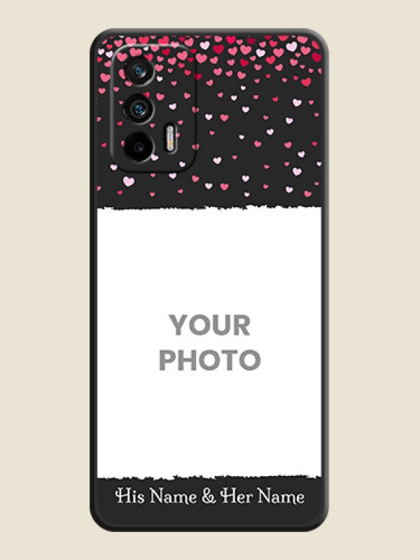 Custom Fall in Love with Your Partner  on Photo on Space Black Soft Matte Phone Cover - Realme X7 Max 5G - alternate view