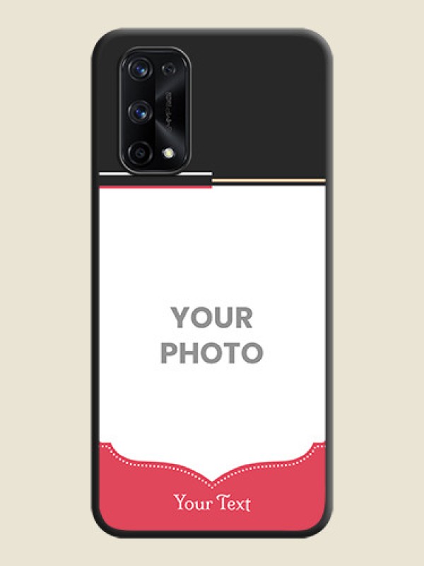 Custom Classic Plain Design with Name on Photo on Space Black Soft Matte Phone Cover - Realme X7 Pro - alternate view
