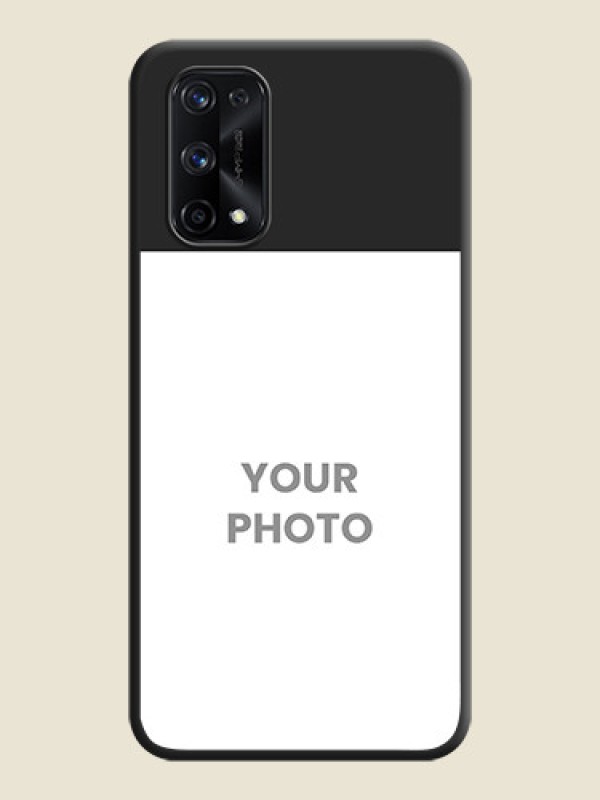 Custom Image Upload With Space Black Color On Custom Soft Matte Mobile Back Cover - Realme X7 Pro - alternate view