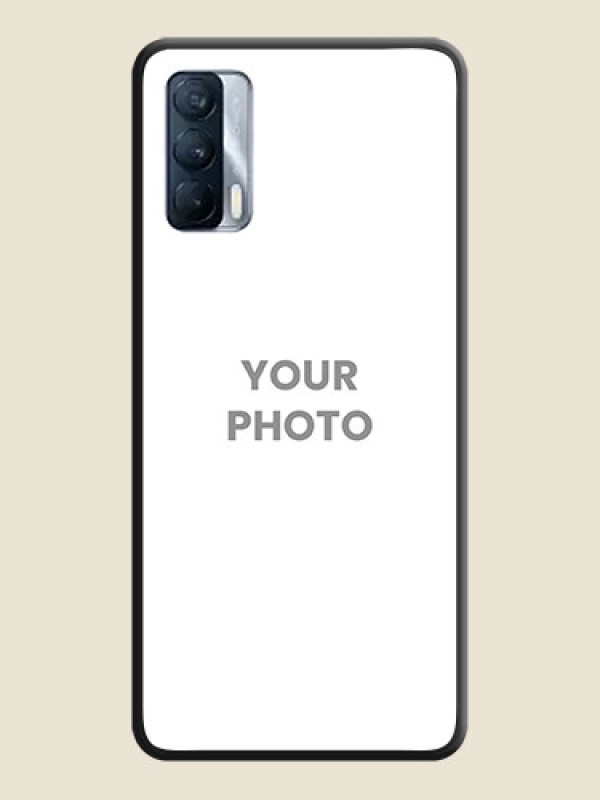 Custom Full Single Pic Upload On Space Black Personalized Soft Matte Phone Covers -Realme X7 - alternate view